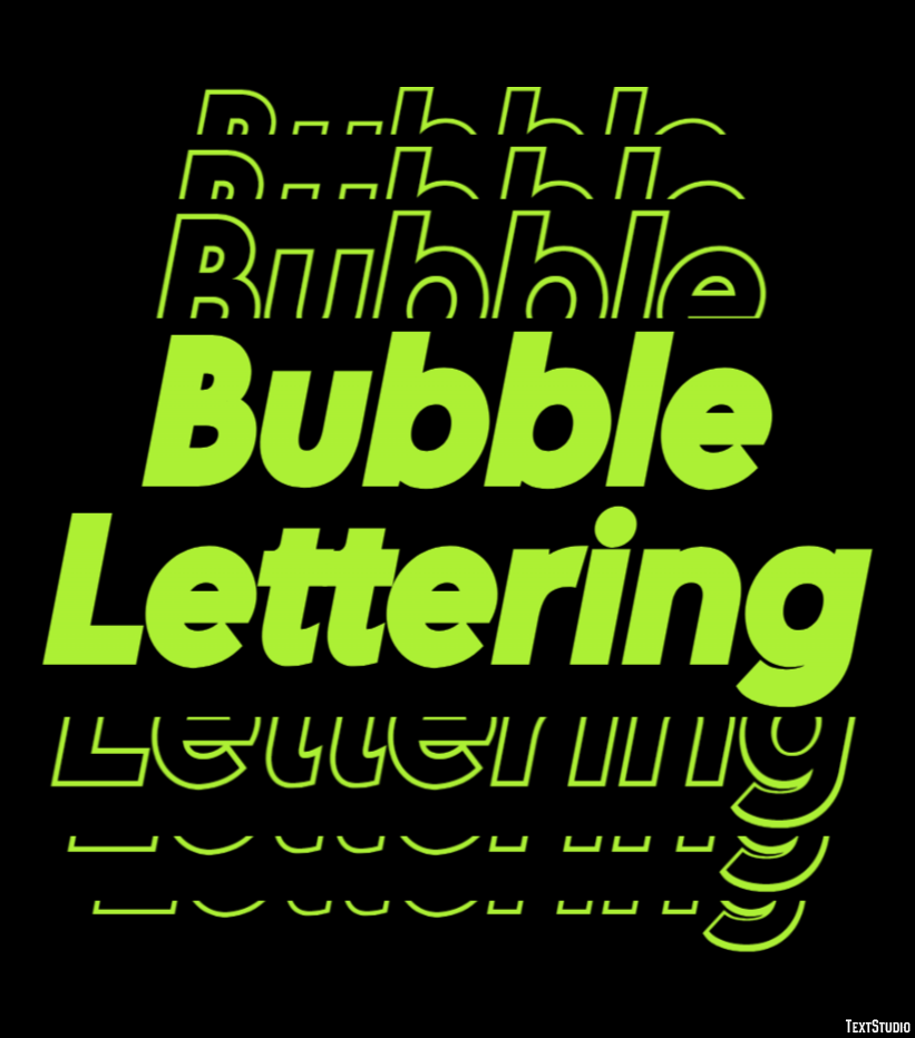 Bubble Lettering Text Effect