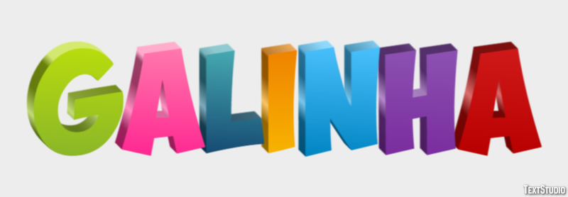 Galinha Texteffekt