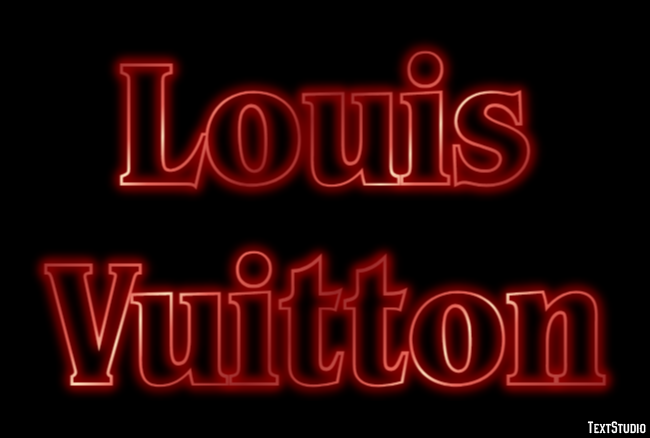 Louis Vuitton Text effect