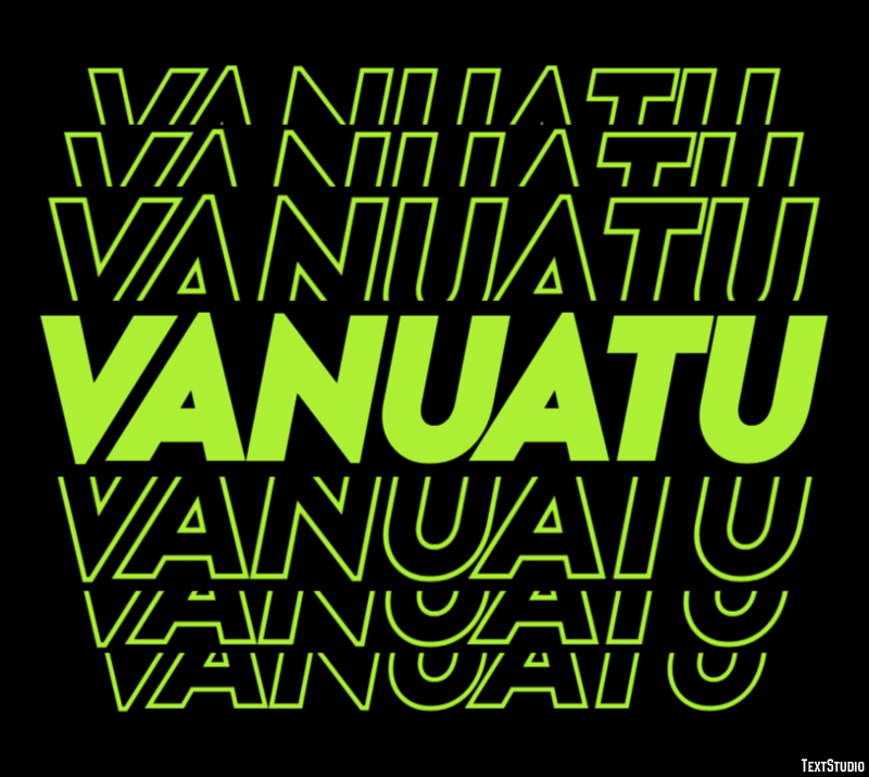 Vanuatu Effetto testo