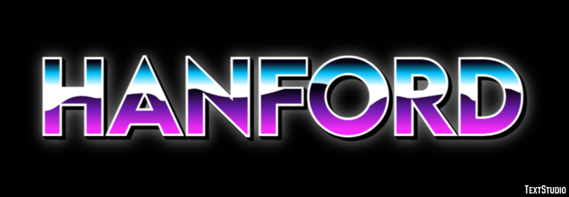 Hanford Efeito de texto