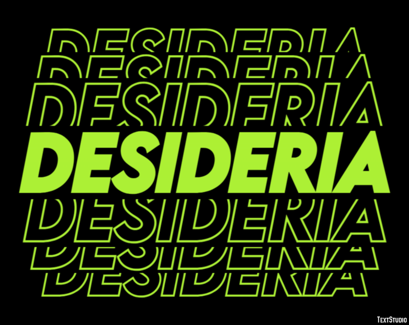 Desideria Effetto testo