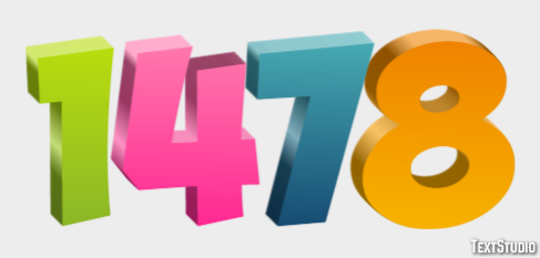 1478 Text effect