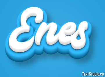 Enes Efeito de texto