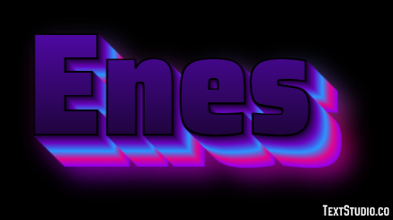 Enes Efeito de texto