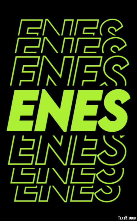 Enes Efeito de texto