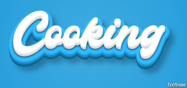 Cooking Text Effect