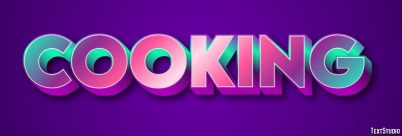 Cooking Text Effect