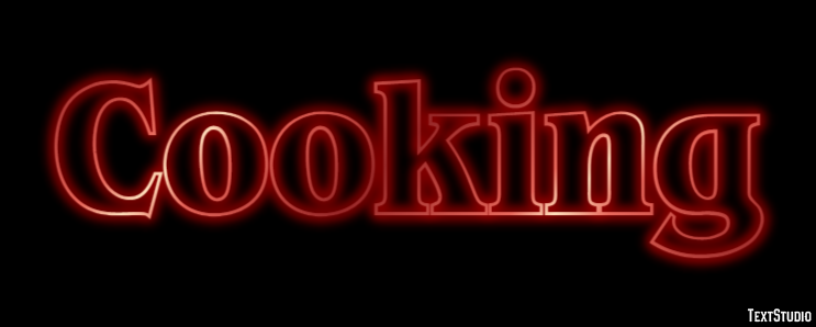 Cooking Text Effect