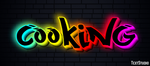 Cooking Text Effect