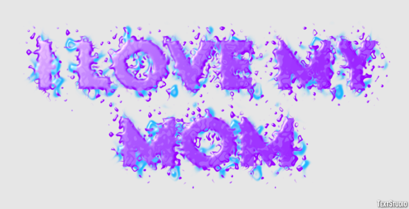 I Love My Mom Text Effect