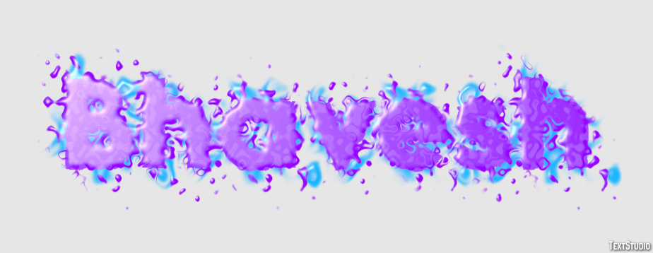 Bhavesh Efecto de Texto