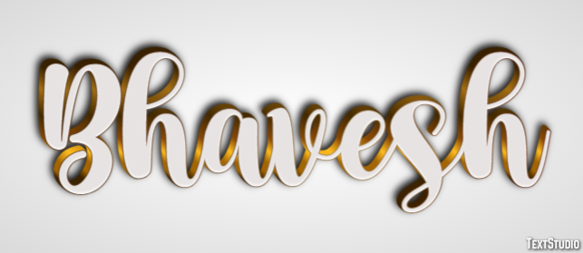 Bhavesh Efecto de Texto