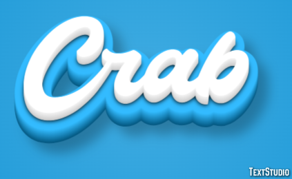Crab Text Effect