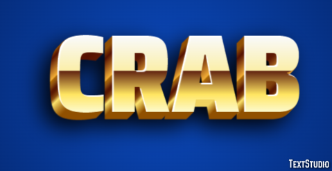 Crab Текстовый эффект