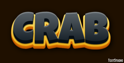 Crab Text Effect