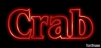 Crab Текстовый эффект