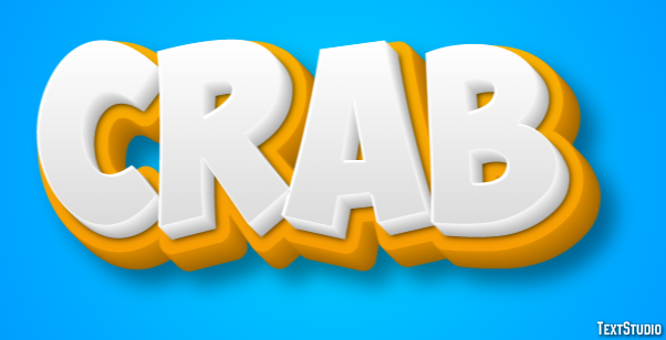 Crab Text Effect