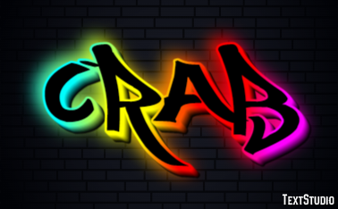 Crab Text Effect