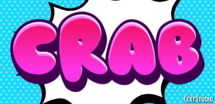 Crab Text Effect