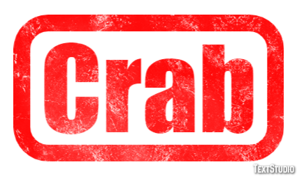 Crab Text Effect