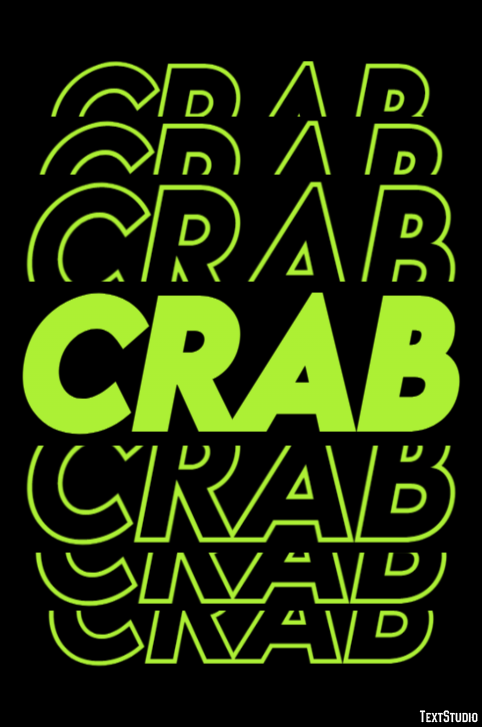 Crab Text Effect