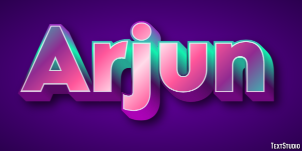 Arjun Texteffekt