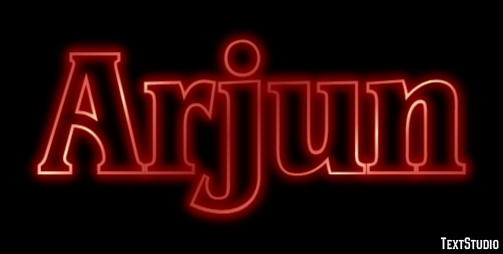Arjun Texteffekt