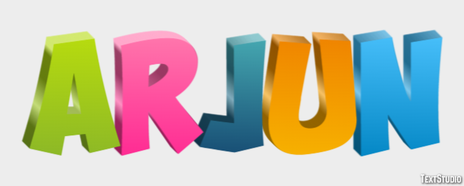 Arjun Texteffekt