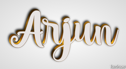 Arjun Texteffekt