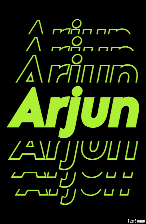 Arjun Texteffekt