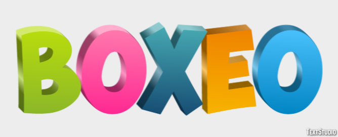 Boxeo Efecto de Texto