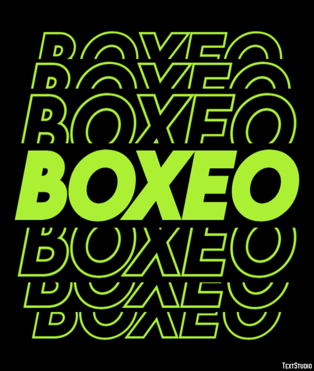 Boxeo Efecto de Texto
