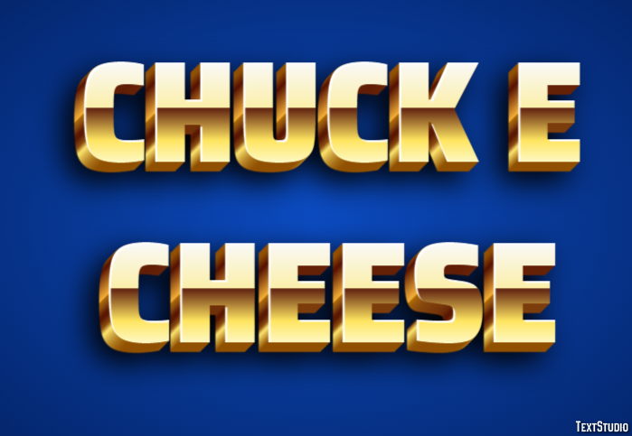 Chuck E Cheese Tekst Effect