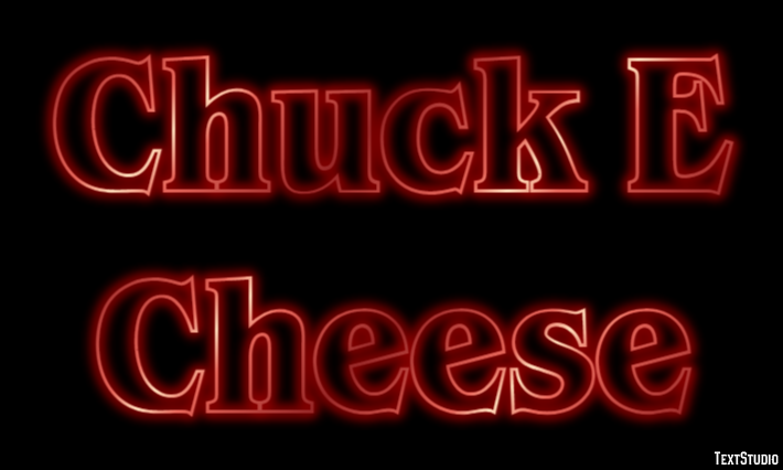 Chuck E Cheese Text effect