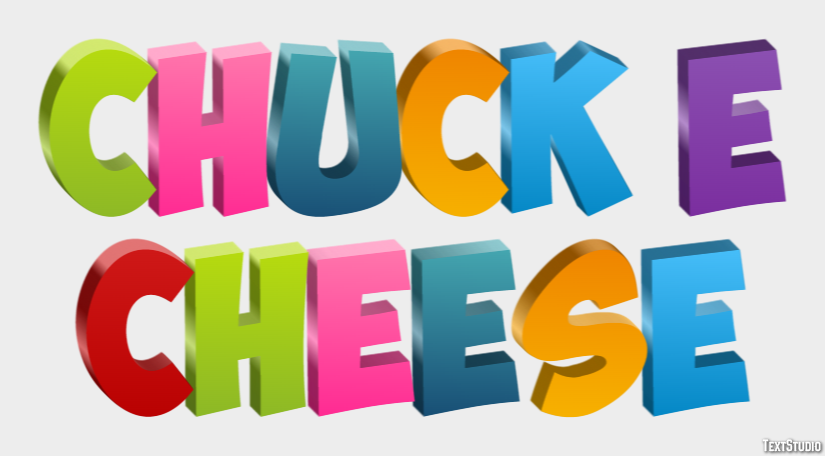 Chuck E Cheese Tekst Effect
