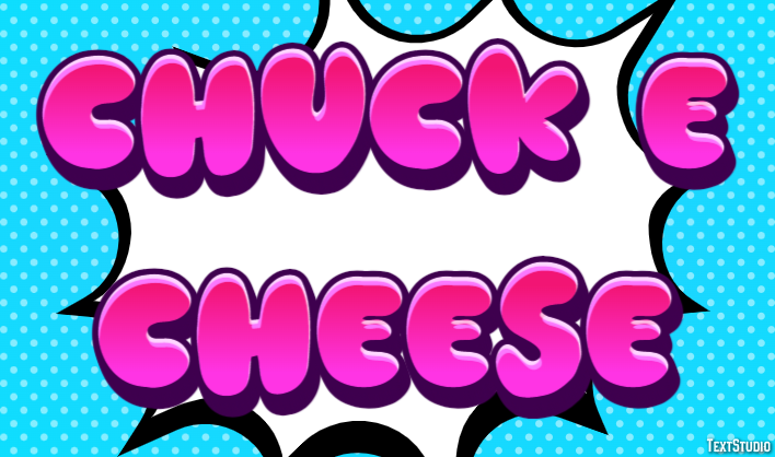 Chuck E Cheese Tekst Effect