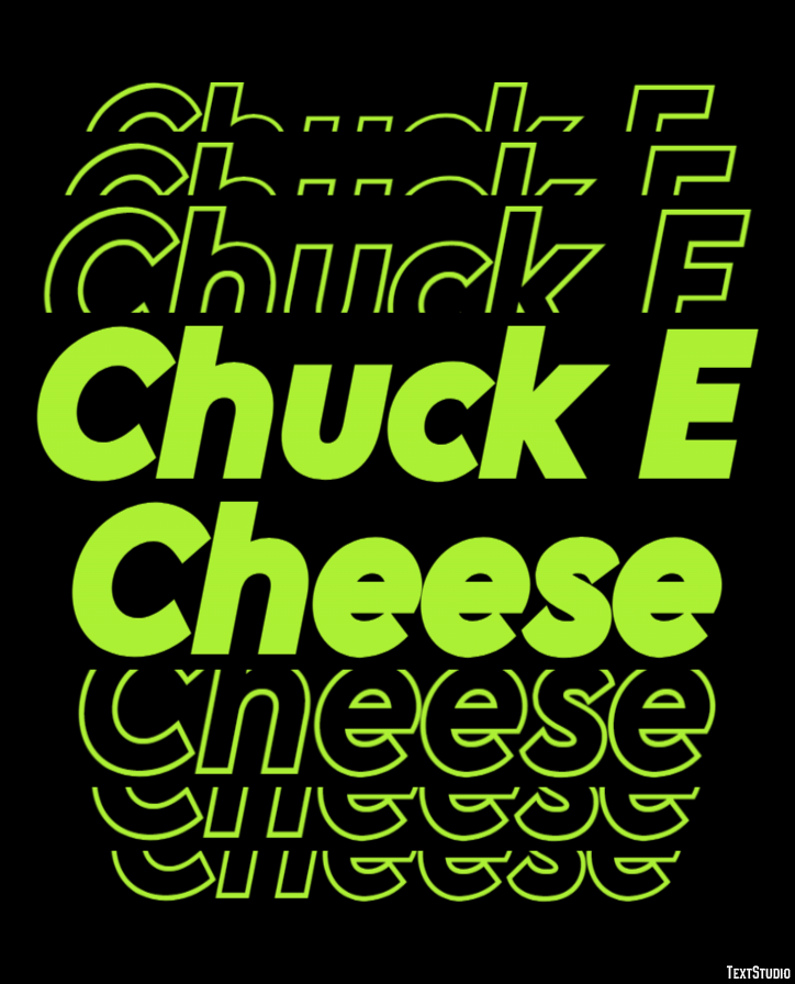 Chuck E Cheese Tekst Effect