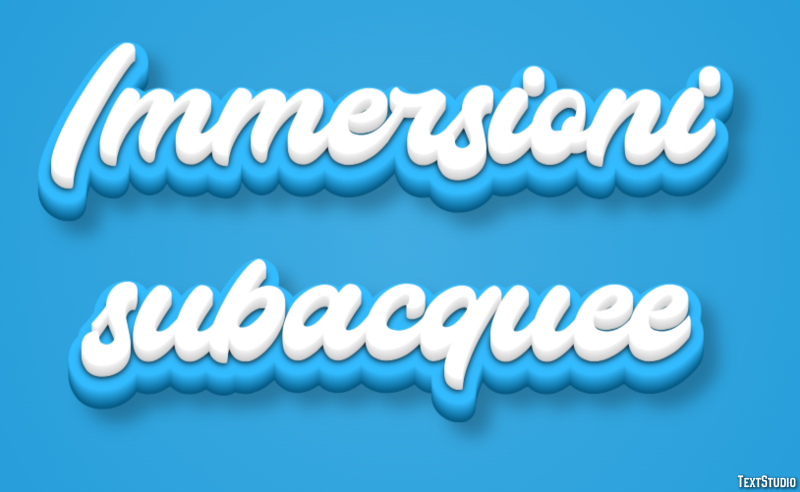 Immersioni subacquee Texteffekt