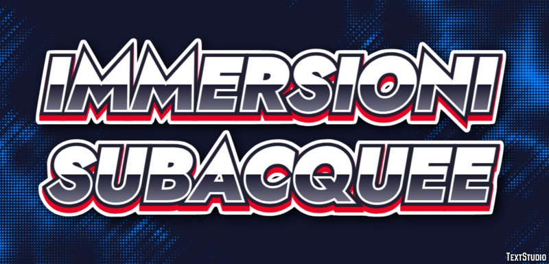 Immersioni subacquee Effetto testo