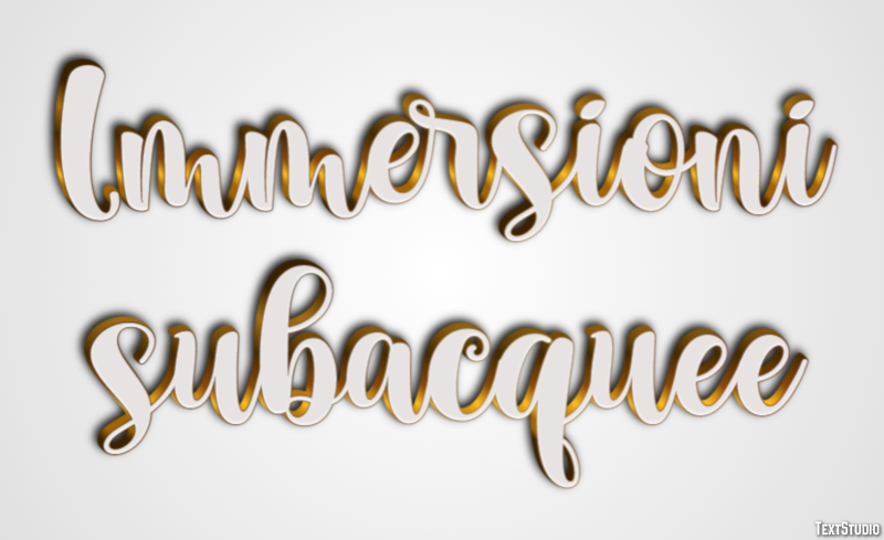 Immersioni subacquee Texteffekt