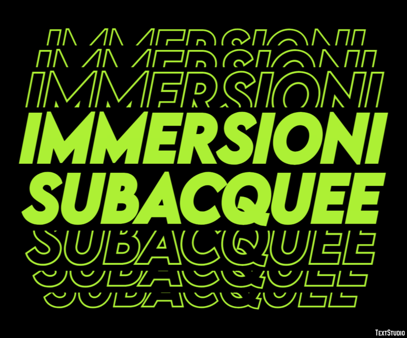 Immersioni subacquee Texteffekt