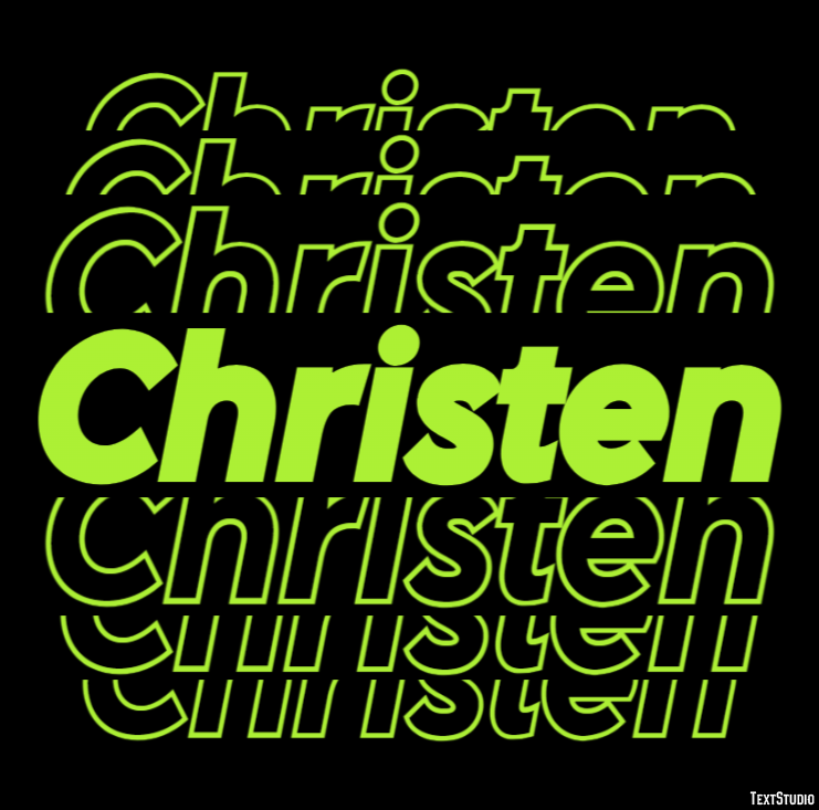 Christen Text Effect