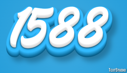 1588 Tekst Effect