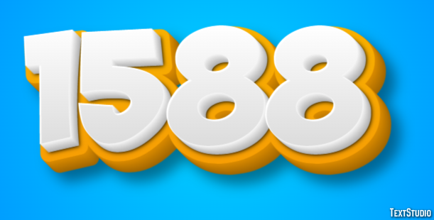 1588 Эффект текста