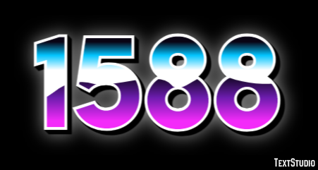 1588 Tekst Effect