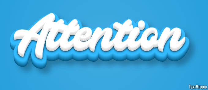Attention Text Effect