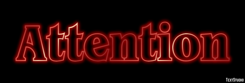 Attention Text Effect