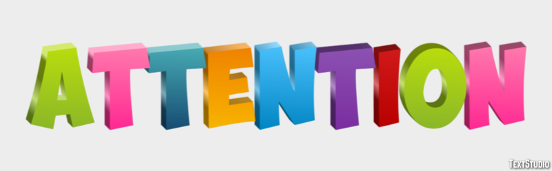 Attention Text Effect