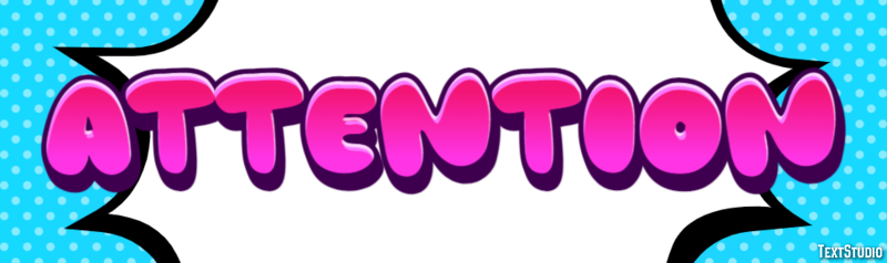 Attention Texteffekt